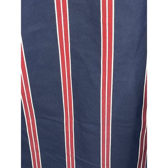 Halogen Navy Red Striped Sleeveless Mini Shift Dress Women’s XS Work Casual - Picture 12 of 12